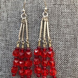Red earrings